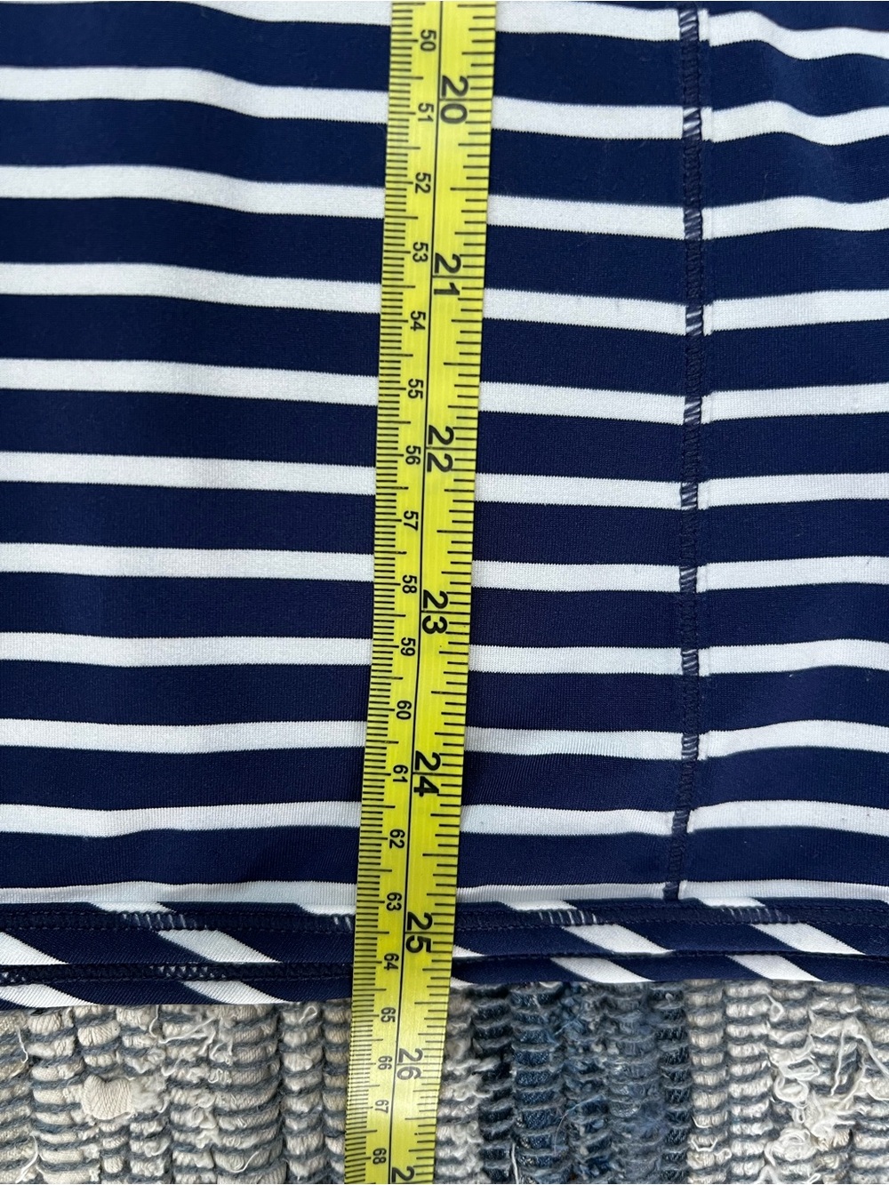 Vineyard Vines Sankaty Navy White Striped Quarter Zip Pullover - Picture 11 of 11